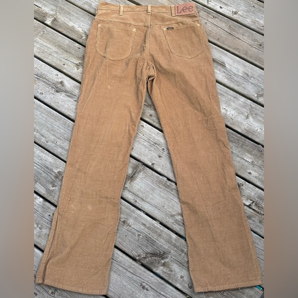 Vintage 80’s Lee Riders Men's Tan Corduroy Regular Fit Pants Jeans 34x32 EUC - Picture 6 of 8